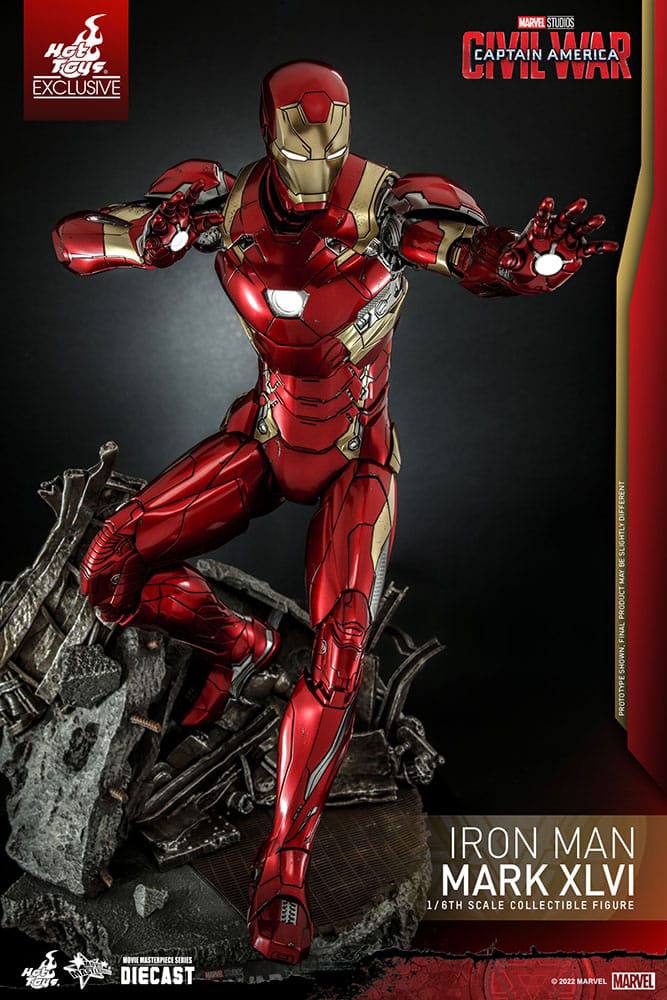 Iron Man Movie Masterpiece Diecast Action Figure 1/6 Iron Man Mark XLVI 32 cm