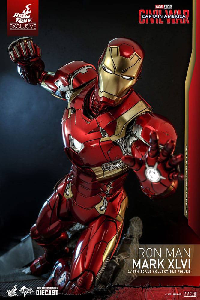 Iron Man Movie Masterpiece Diecast Action Figure 1/6 Iron Man Mark XLVI 32 cm