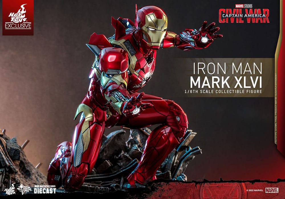 Iron Man Movie Masterpiece Diecast Action Figure 1/6 Iron Man Mark XLVI 32 cm