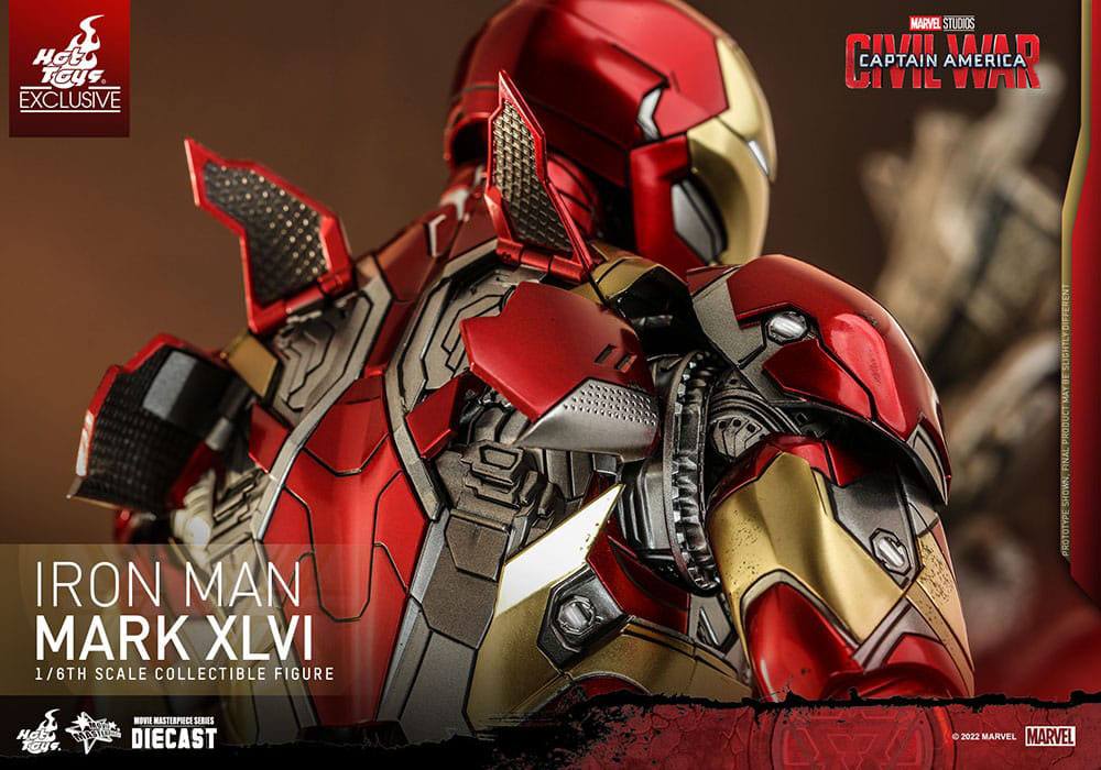 Iron Man Movie Masterpiece Diecast Action Figure 1/6 Iron Man Mark XLVI 32 cm