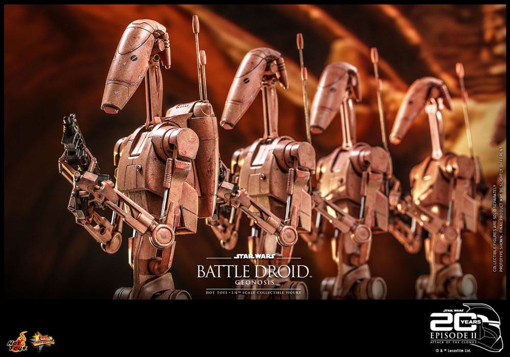 Star Wars: Episode II Action Figure 1/6 Battle Droid (Geonosis) 31 cm