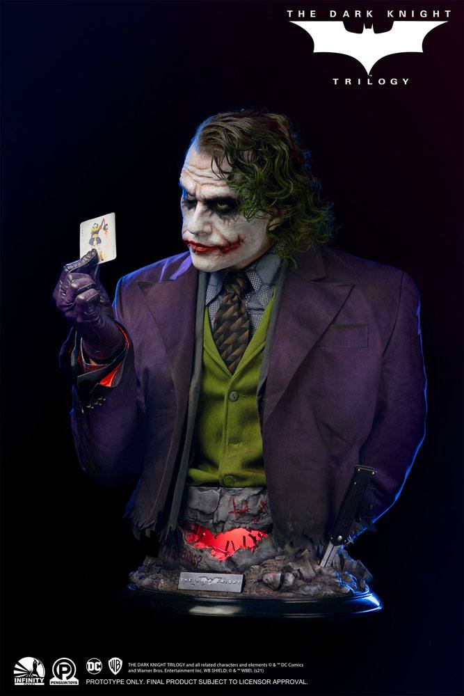 The Dark Knight Life-Size Bust Joker 82 cm