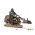 Star Wars The Mandalorian Deluxe Art Scale Statue 1/10 Mandalorian on Speederbike 18 cm