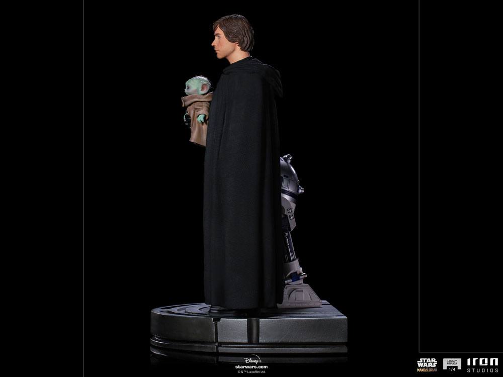 Star Wars The Mandalorian Legacy Replica Statue 1/4 Luke Skywalker, R2-D2 & Grogu 54 cm