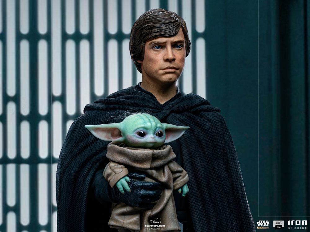 Star Wars The Mandalorian Legacy Replica Statue 1/4 Luke Skywalker, R2-D2 & Grogu 54 cm