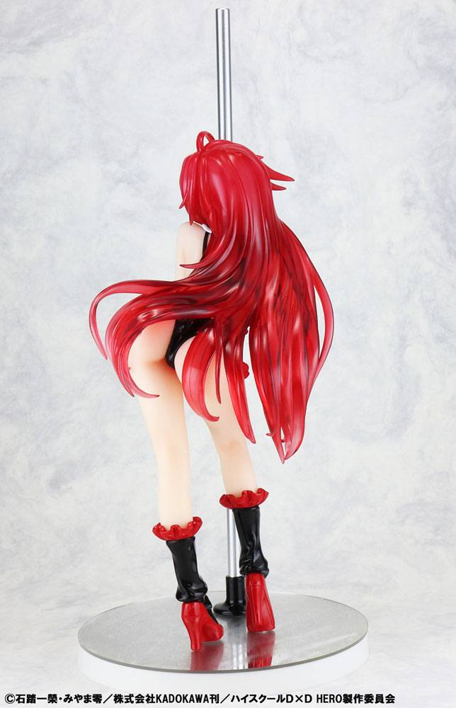 High School DxD Statue 1/7 Rias Gremory Pole Dance Ver. Black Color 20 cm