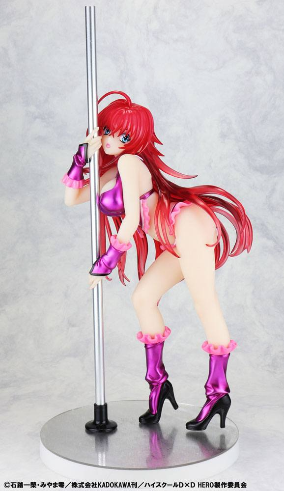 High School DxD Statue 1/7 Rias Gremory Pole Dance Ver. Purple Color 20 cm