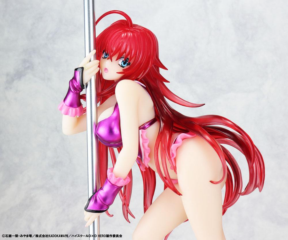 High School DxD Statue 1/7 Rias Gremory Pole Dance Ver. Purple Color 20 cm