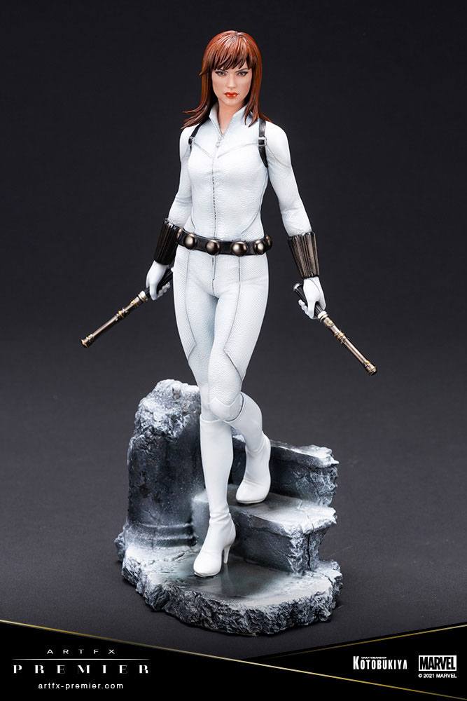Marvel Universe ARTFX Premier PVC Statue 1/10 Black Widow White Costume Limited Edition 21 cm