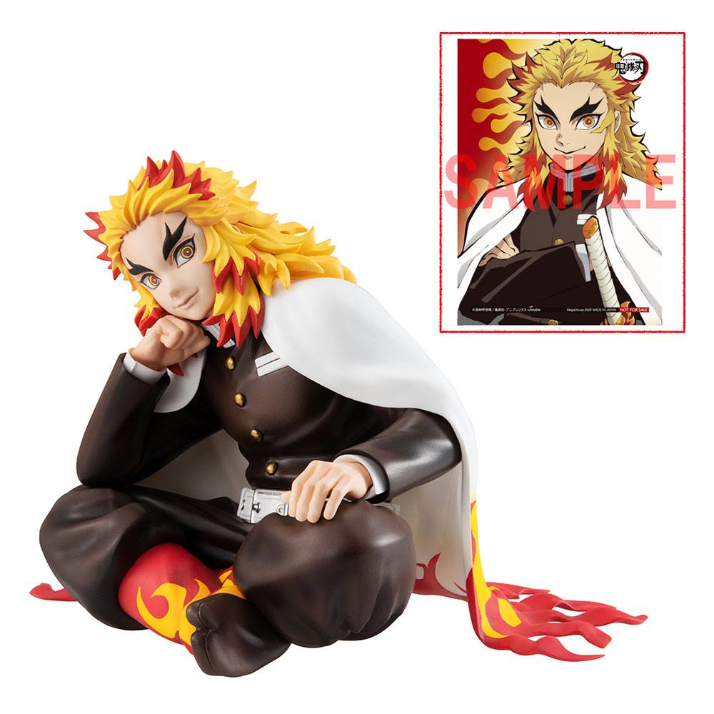 DEMON SLAYER: KIMETSU NO YAIBA G.E.M. PVC Statue Rengoku Palm Size Edition Deluxe 9 cm