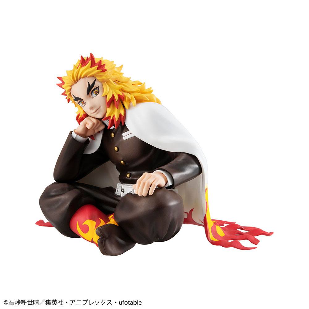 DEMON SLAYER: KIMETSU NO YAIBA G.E.M. PVC Statue Rengoku Palm Size Edition Deluxe 9 cm