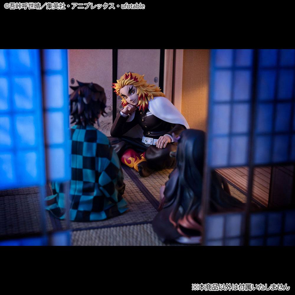 DEMON SLAYER: KIMETSU NO YAIBA G.E.M. PVC Statue Rengoku Palm Size Edition Deluxe 9 cm