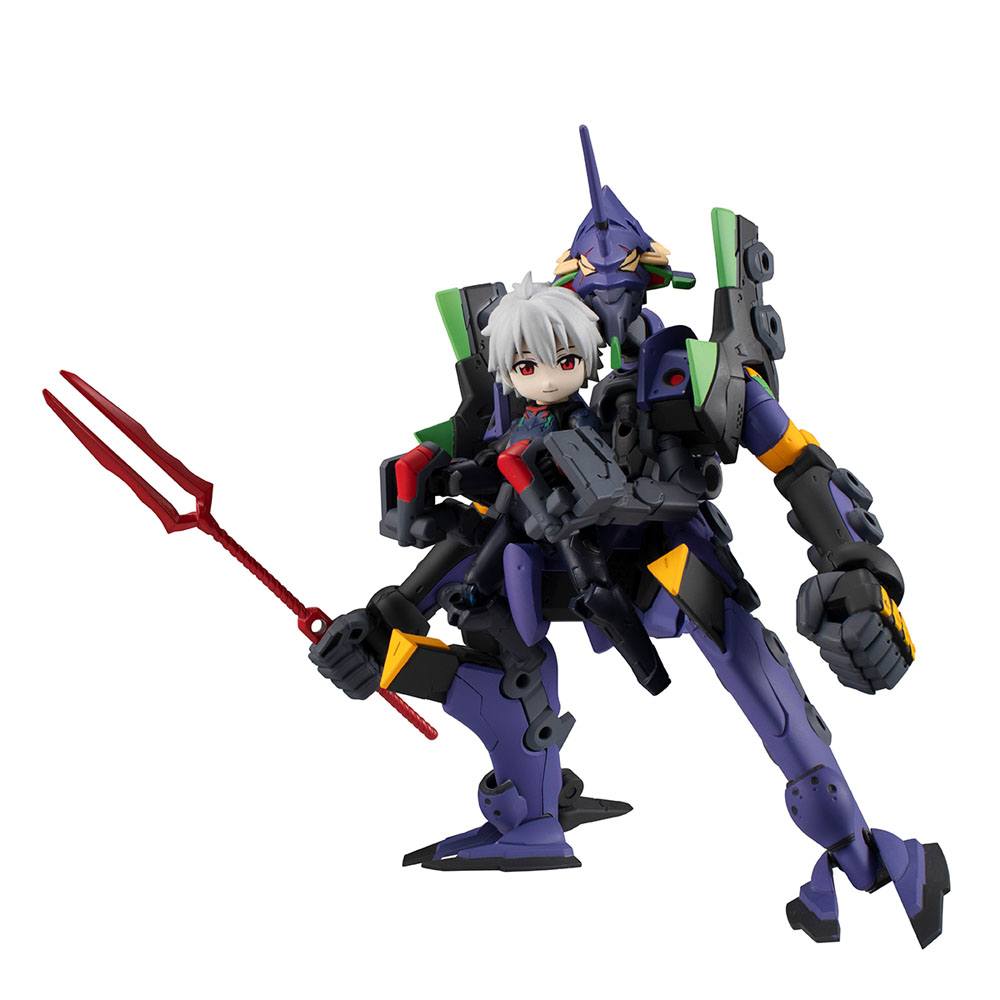 Evangelion Desktop Army Figures Shinji Ikari, Kaworu Nagisa & Evangelion 13 8 - 15 cm