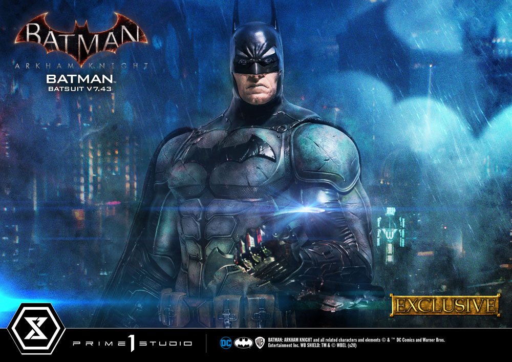 Batman Arkham Knight Statues 1/3 Batman Batsuit v7.43 Regular & Exclusive 86 cm Assortment