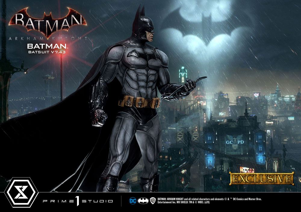 Batman Arkham Knight Statues 1/3 Batman Batsuit v7.43 Regular & Exclusive 86 cm Assortment