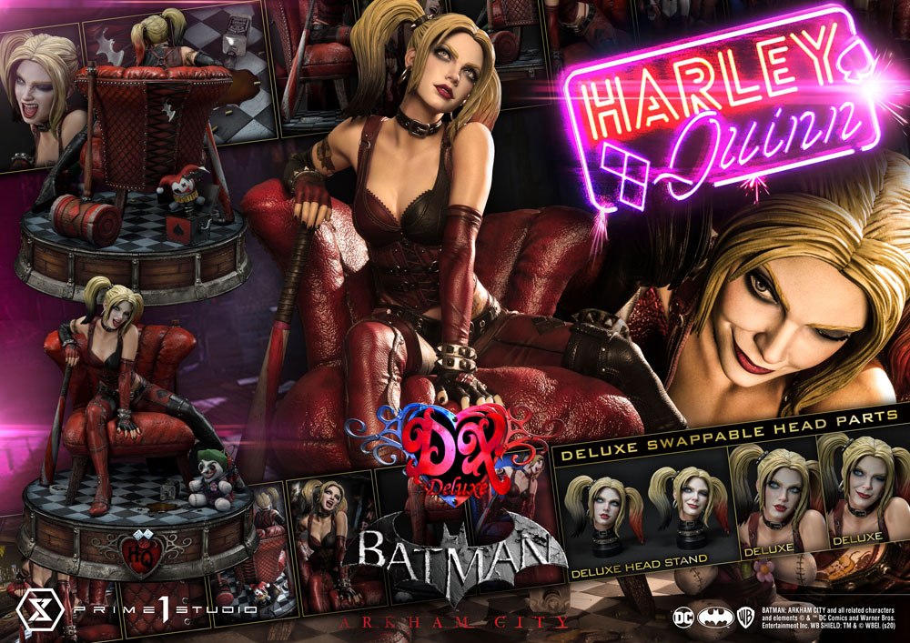 Batman Arkham City Statue 1/3 Harley Quinn Deluxe Bonus Version 58 cm