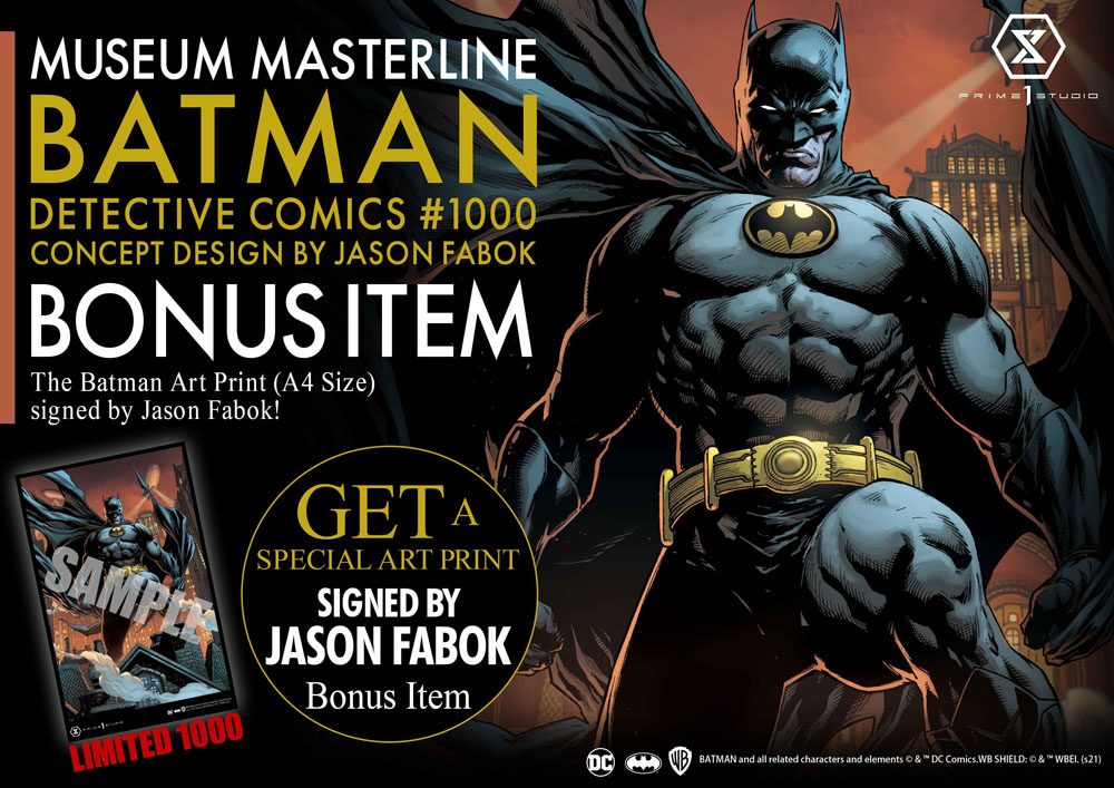 DC Comics Statue Batman Detective Comics #1000 Concept Design by Jason Fabok DX Bonus Ver. 105 cm