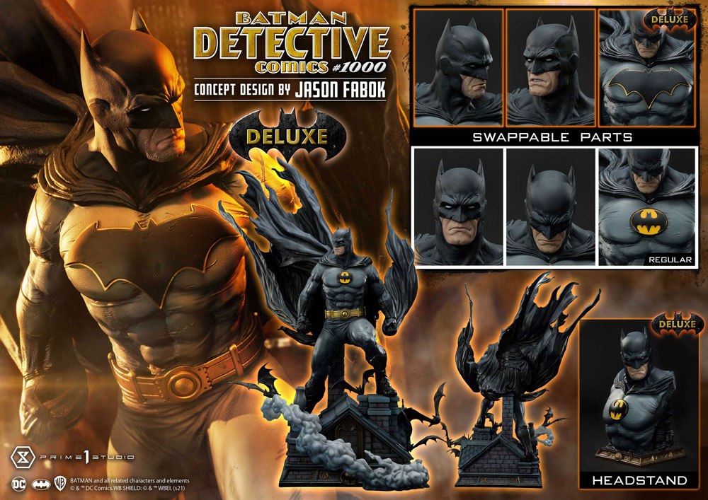 DC Comics Statue Batman Detective Comics #1000 Concept Design by Jason Fabok DX Bonus Ver. 105 cm