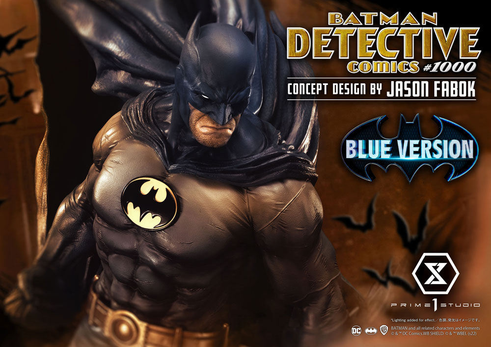 DC Comics Statue Batman Detective Comics #1000 Concept Design by Jason Fabok Blue Version 105 cm