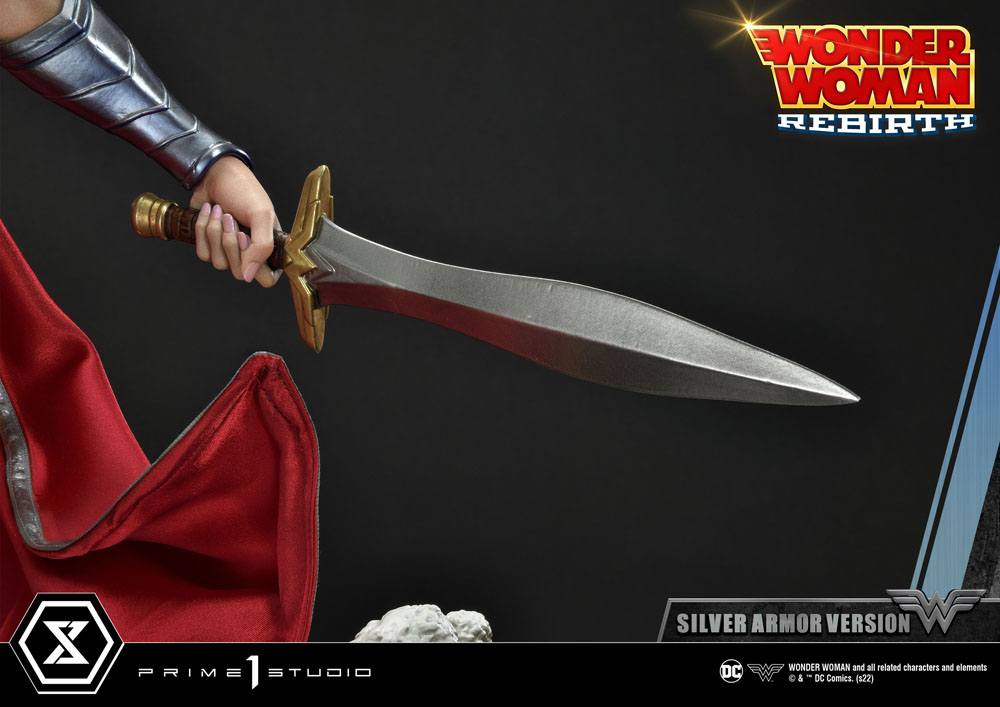 DC Comics Statue 1/3 Wonder Woman Rebirth Silver Armor Version 75 cm