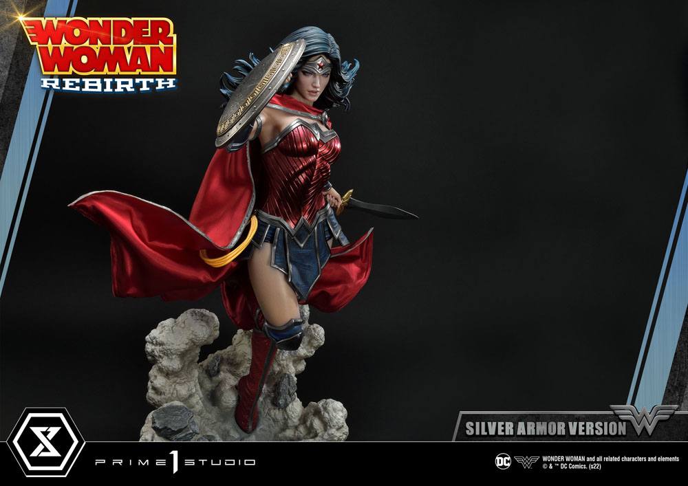 DC Comics Statue 1/3 Wonder Woman Rebirth Silver Armor Version 75 cm
