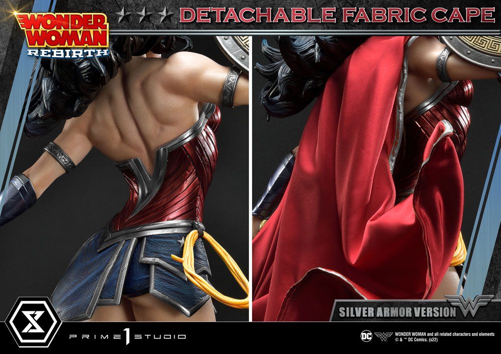 DC Comics Statue 1/3 Wonder Woman Rebirth Silver Armor Version 75 cm