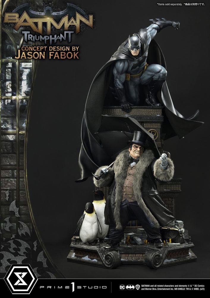 DC Comics Museum Masterline Statue 1/3 Batman Triumphant (Concept Design By Jason Fabok) Bonus Version 119 cm