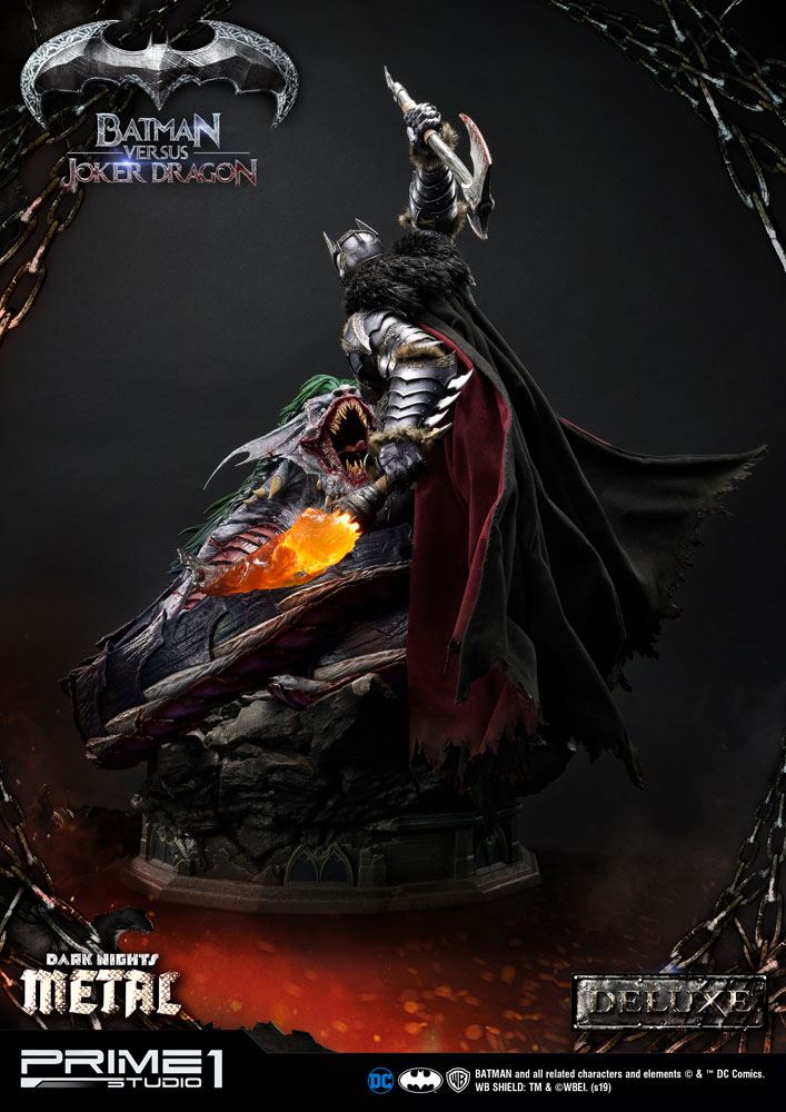 Dark Nights: Metal Statue Batman Versus Joker Dragon Deluxe Ver. 87 cm