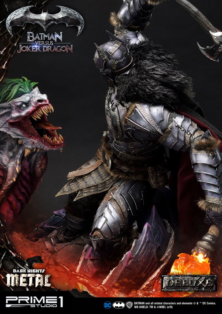 Dark Nights: Metal Statue Batman Versus Joker Dragon Deluxe Ver. 87 cm