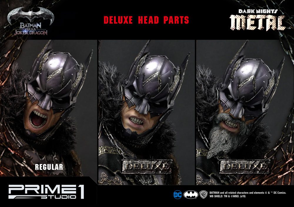 Dark Nights: Metal Statue Batman Versus Joker Dragon Deluxe Ver. 87 cm