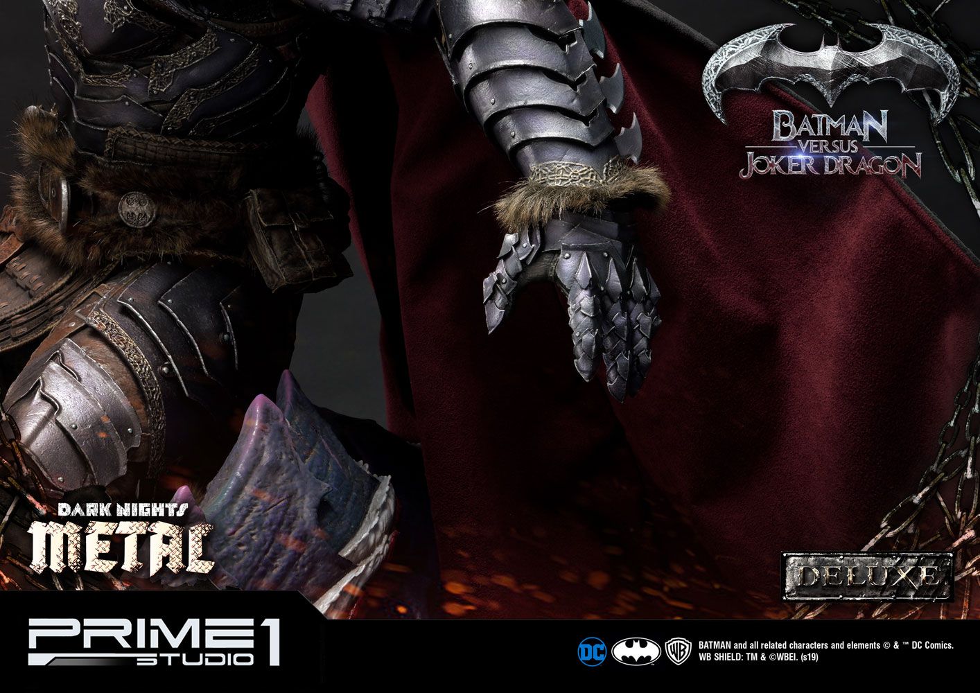 Dark Nights: Metal Statue Batman Versus Joker Dragon Deluxe Ver. 87 cm