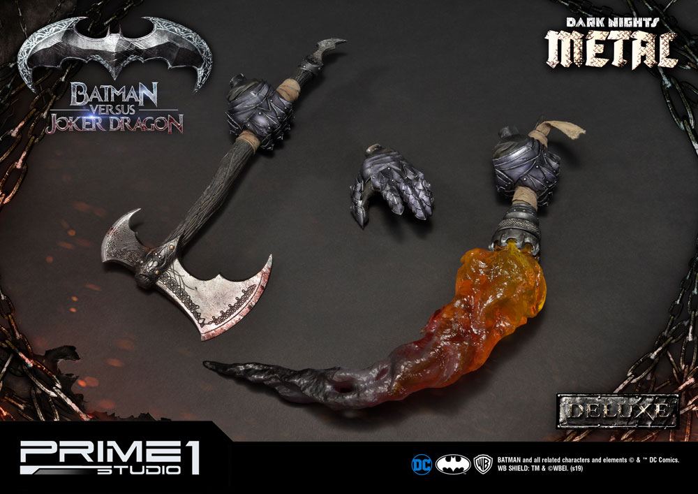 Dark Nights: Metal Statue Batman Versus Joker Dragon Deluxe Ver. 87 cm