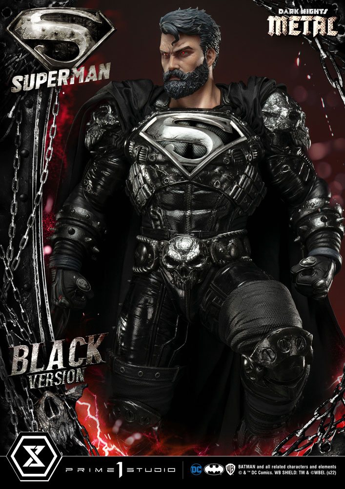 DC Comics Statue 1/3 Superman Black Version 88 cm