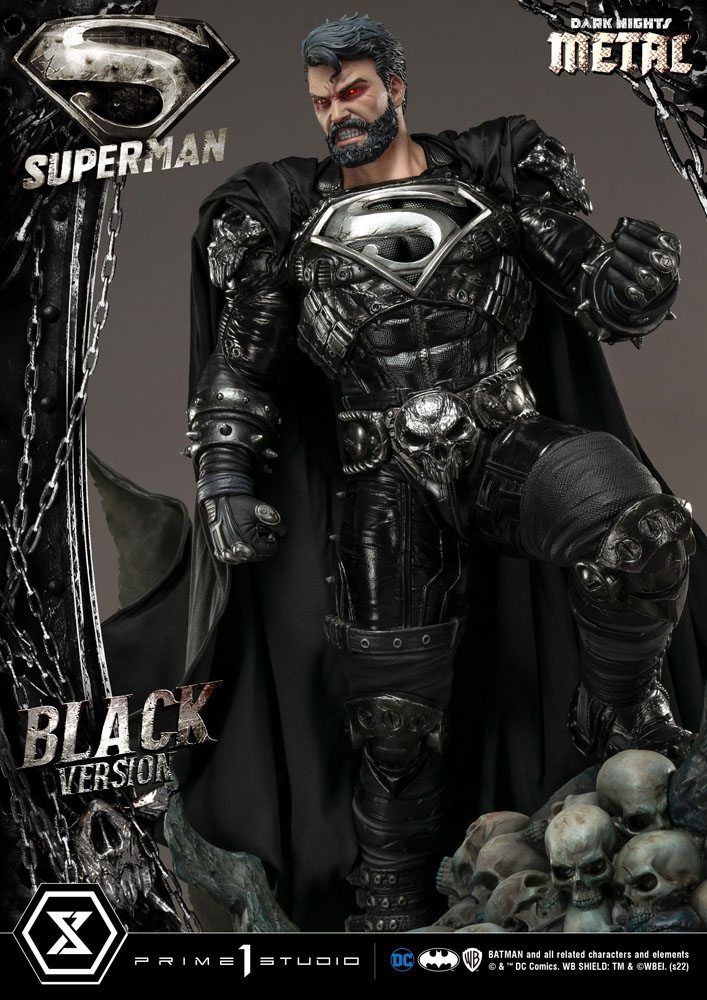 DC Comics Statue 1/3 Superman Black Version 88 cm