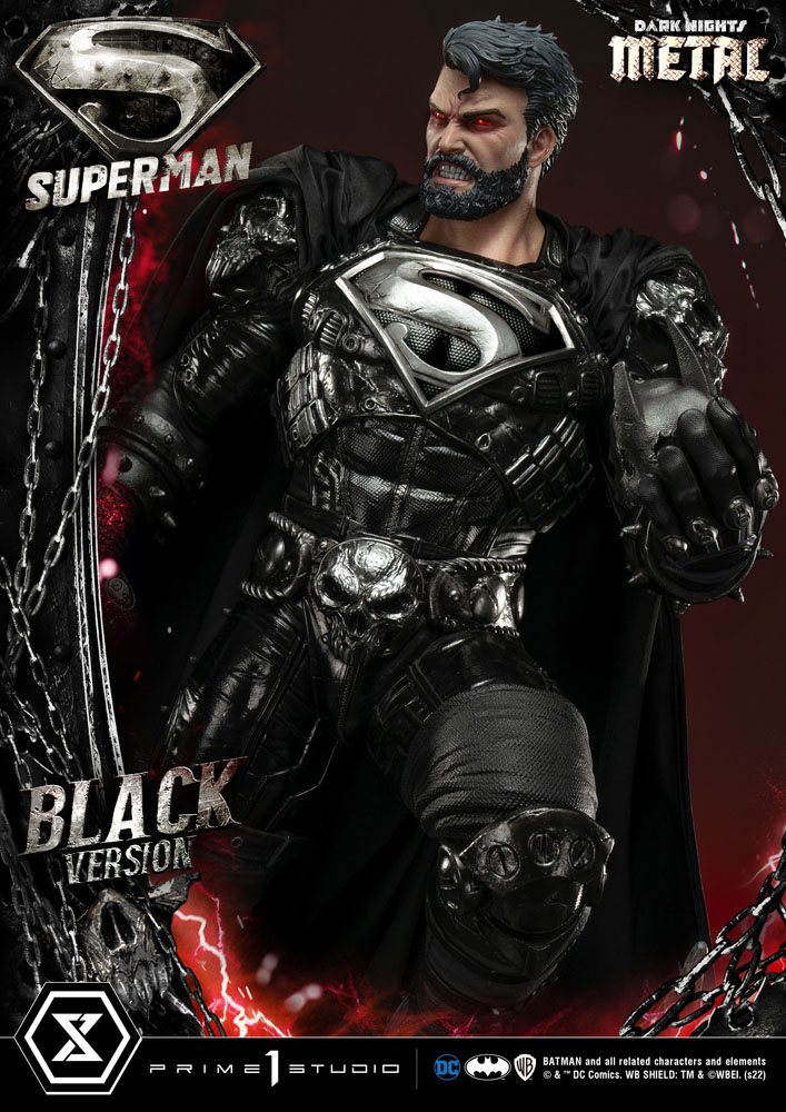 DC Comics Statue 1/3 Superman Black Version 88 cm