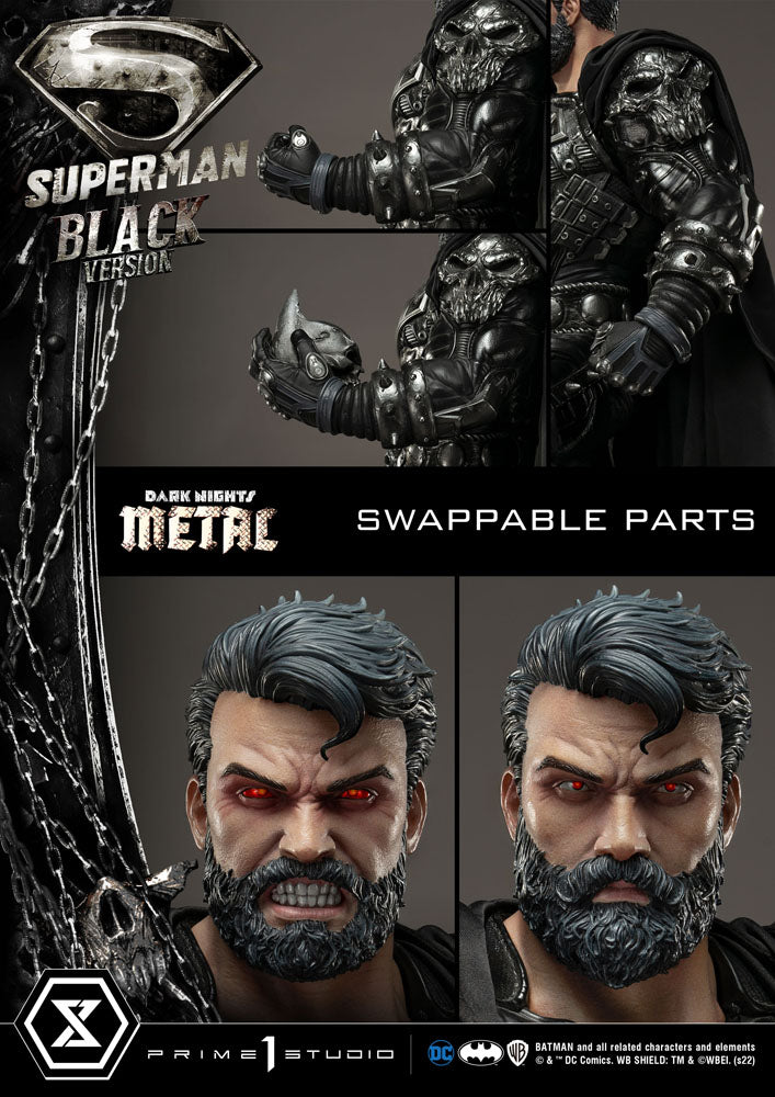 DC Comics Statue 1/3 Superman Black Version 88 cm