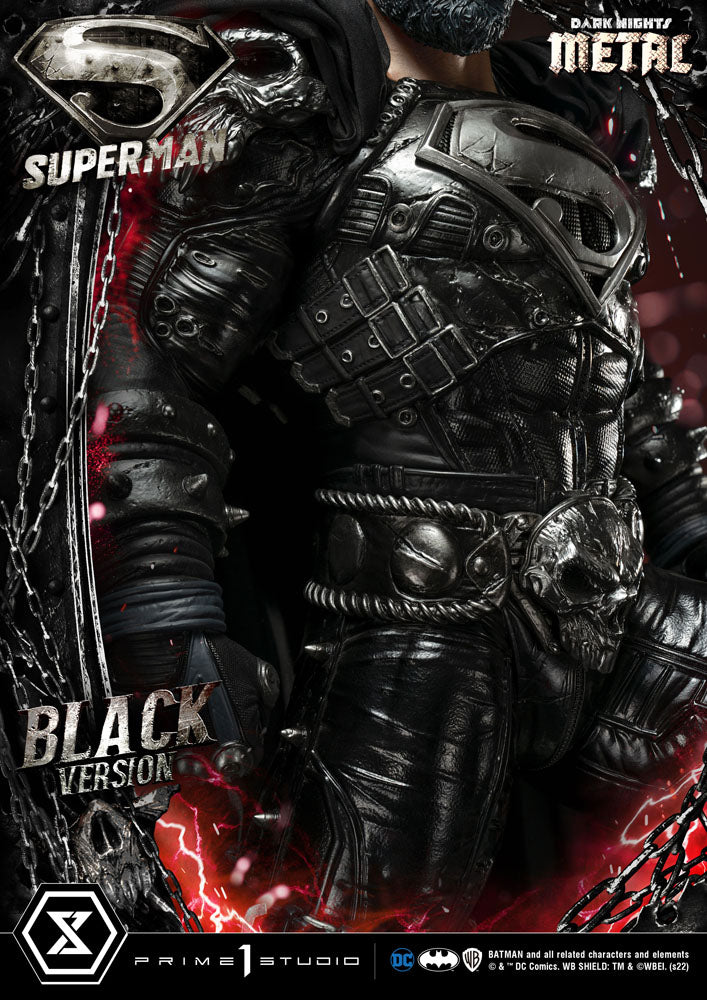 DC Comics Statue 1/3 Superman Black Version 88 cm