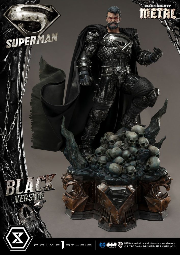 DC Comics Statue 1/3 Superman Black Version 88 cm