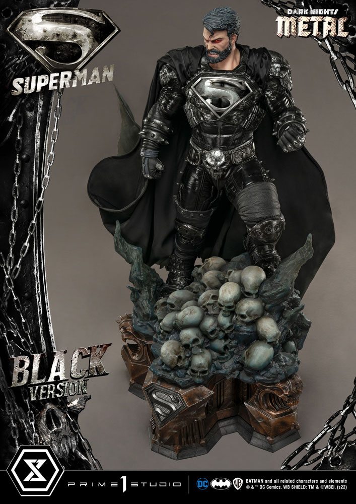 DC Comics Statue 1/3 Superman Black Version 88 cm