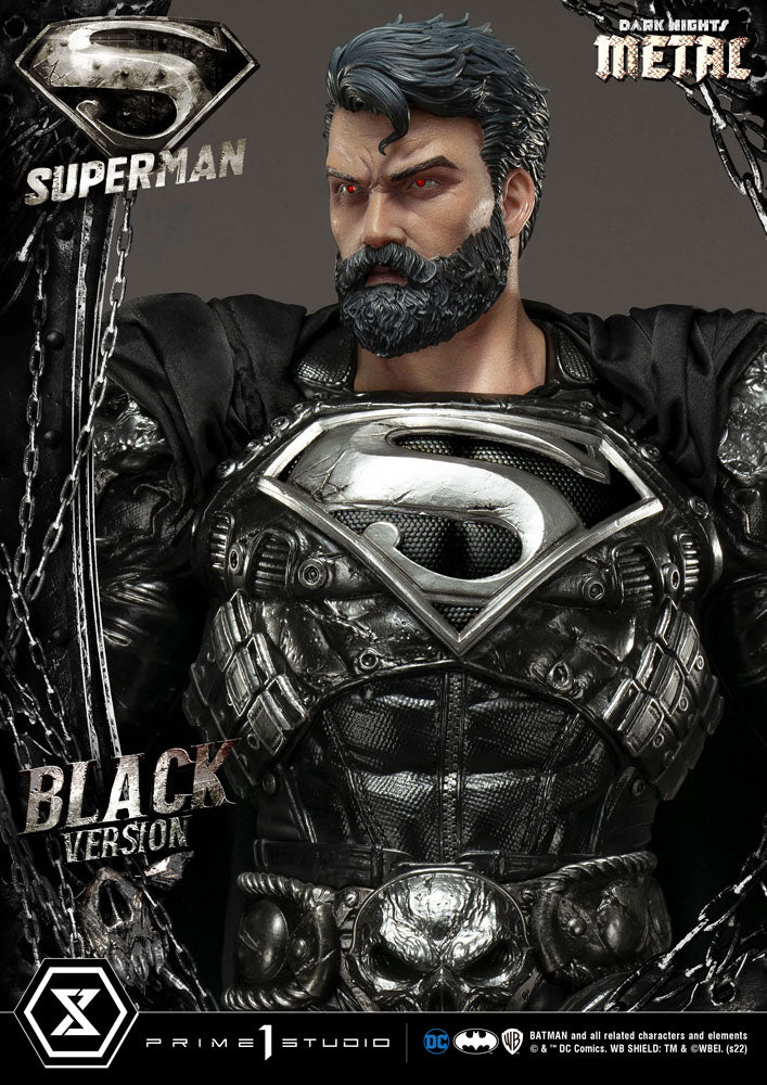 DC Comics Statue 1/3 Superman Black Version 88 cm