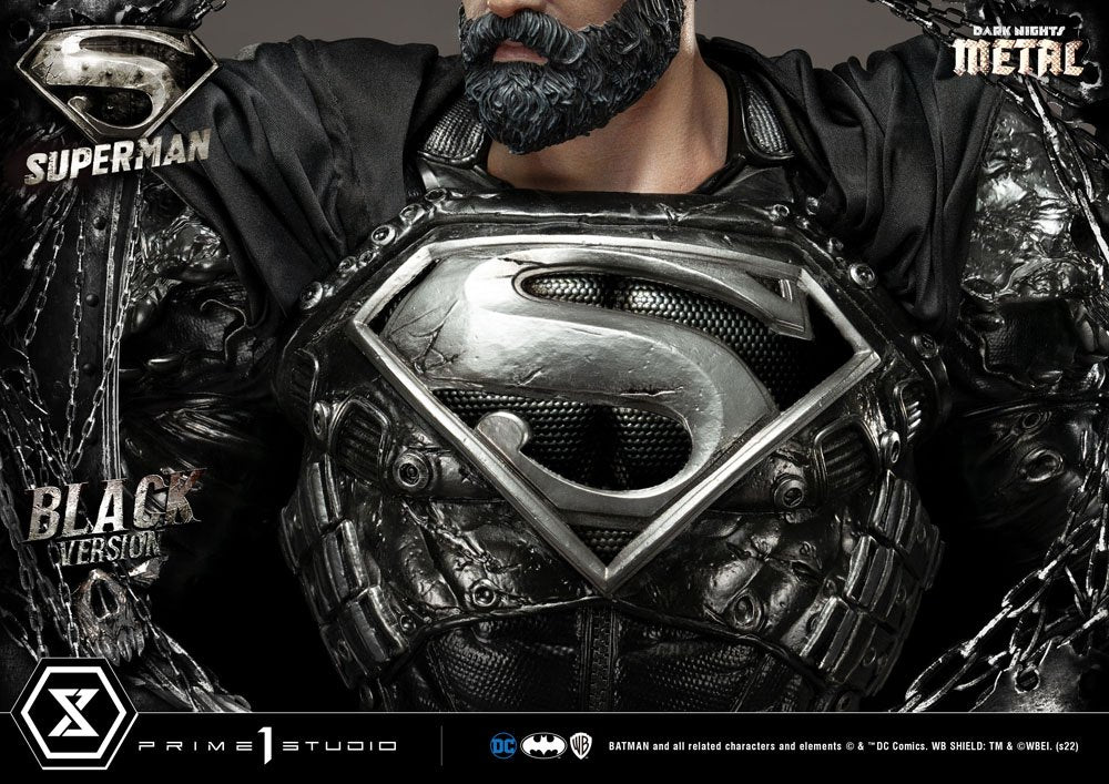 DC Comics Statue 1/3 Superman Black Version 88 cm