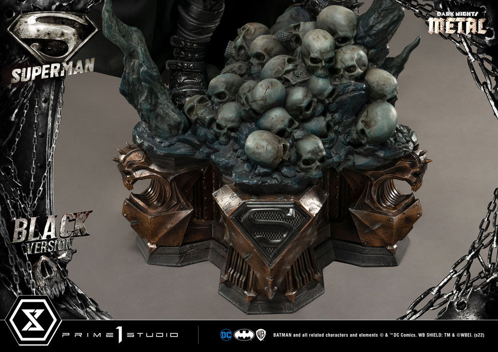 DC Comics Statue 1/3 Superman Black Version 88 cm