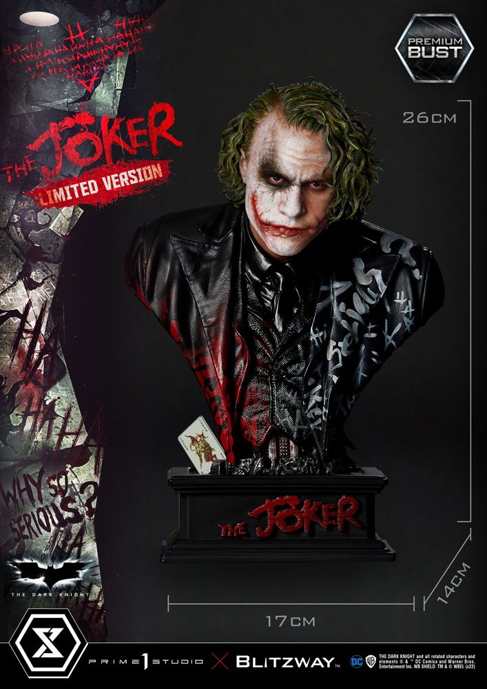 The Dark Knight Premium Bust The Joker Limited Version 26 cm
