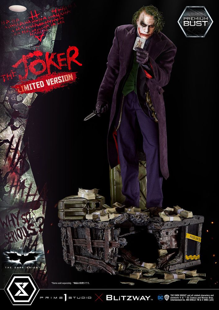 The Dark Knight Premium Bust The Joker Limited Version 26 cm