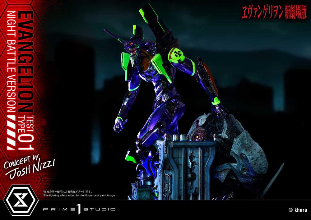 Evangelion Statue Evangelion Test Type 01 Night Battle Version Concept by Josh Nizzi 67 cm