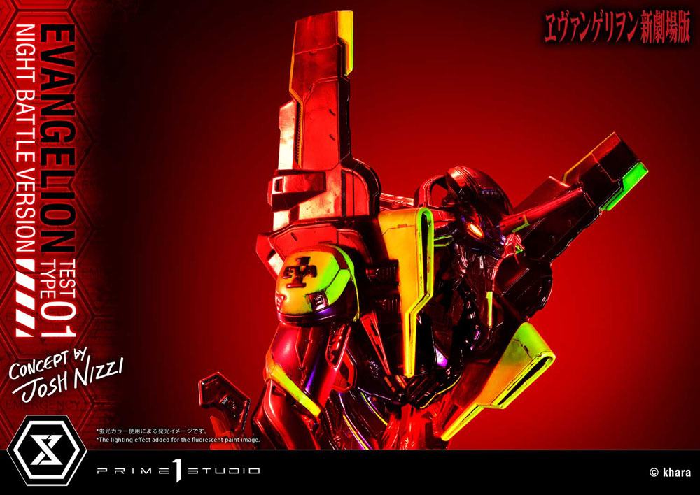 Evangelion Statue Evangelion Test Type 01 Night Battle Version Concept by Josh Nizzi 67 cm