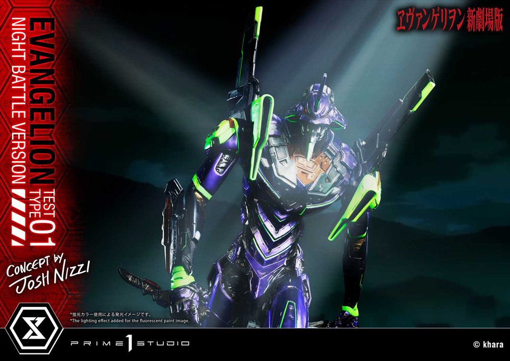 Evangelion Statue Evangelion Test Type 01 Night Battle Version Concept by Josh Nizzi 67 cm
