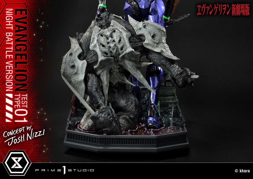 Evangelion Statue Evangelion Test Type 01 Night Battle Version Concept by Josh Nizzi 67 cm