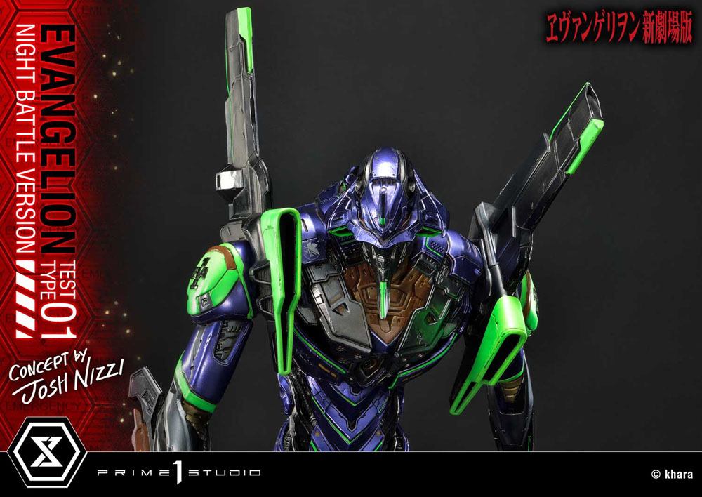Evangelion Statue Evangelion Test Type 01 Night Battle Version Concept by Josh Nizzi 67 cm
