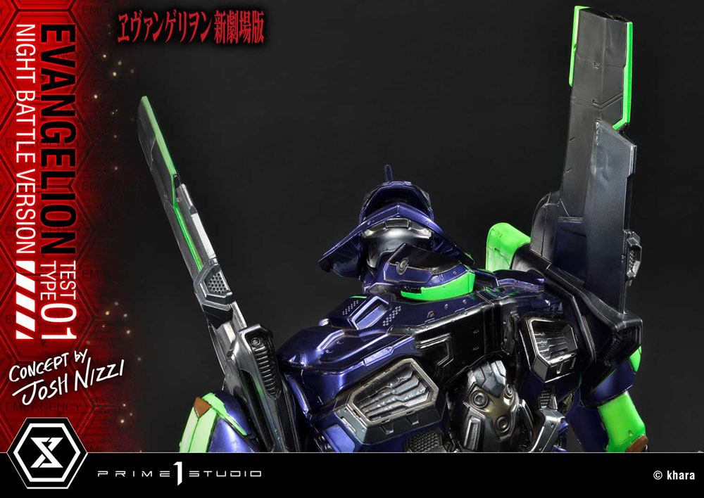 Evangelion Statue Evangelion Test Type 01 Night Battle Version Concept by Josh Nizzi 67 cm